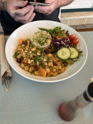 Chickpea and sweet potato stew   at PurEssence in Alvor