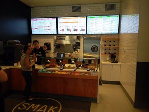 inside at SMAK - Granville St in Vancouver