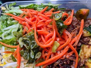 Delicious satay 'beef' vermicelli salad at Huong Viet in Footscray