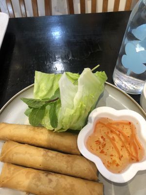 Spring rolls below average taste but crispy at Huong Viet in Footscray