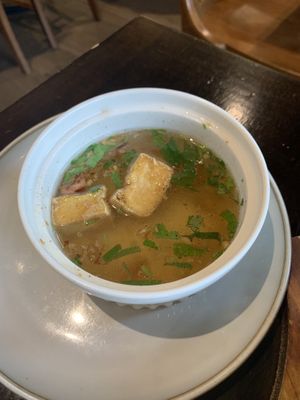 Soup that came with the fried rice    at Huong Viet in Footscray