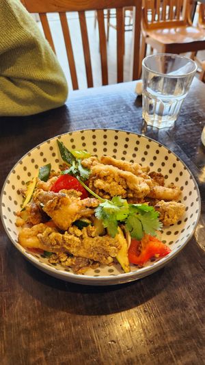 Salt and pepper mushroom at Huong Viet in Footscray