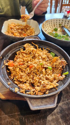 Combination BBQ fried rice in Claypot at Huong Viet in Footscray