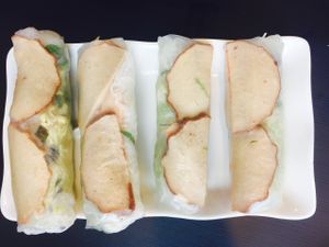 Rice paper rolls at Huong Viet in Footscray