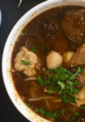 Spicy lemongrass soup at Huong Viet in Footscray