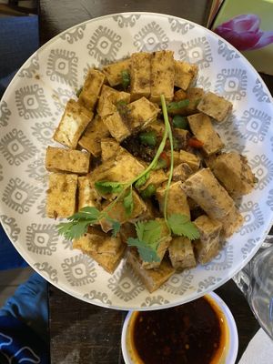 Lemongrass tofu  at Huong Viet in Footscray