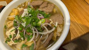 Pho combination soup  at Huong Viet in Footscray