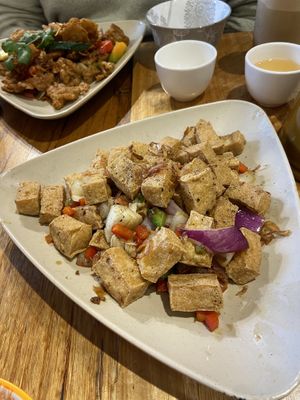 Salt and pepper tofu   at Huong Viet in Footscray