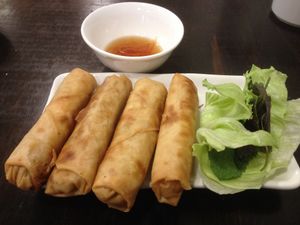 Spring rolls ~ Crunchy and filling.  at Huong Viet in Footscray