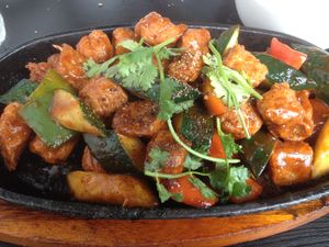 Orange Pork Chops ~ Super flavourful sauce! at Huong Viet in Footscray