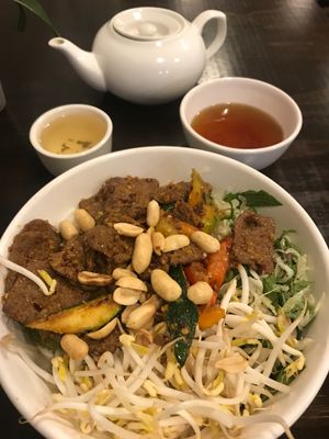 Satay Beef Vermicelli  at Huong Viet in Footscray