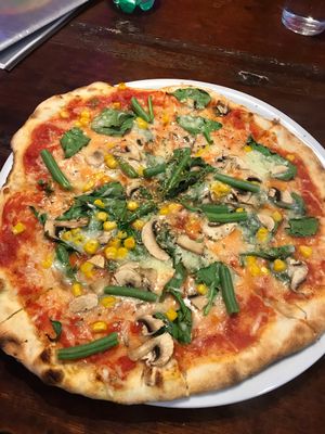Pizza Consell (vegan) at Crustys Pizzeria  in Mallorca