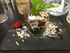 Brownie at Marsim Bistrobarante in Mallorca