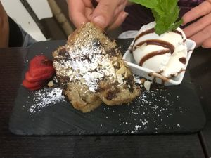 Zucchini bread at Marsim Bistrobarante in Mallorca