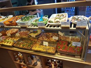 The buffet at August 4th 2018 at VegeQuchnia in Opole