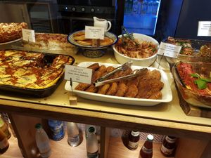 The afternoon buffet at August 4th 2018 at VegeQuchnia in Opole