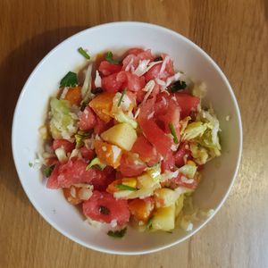 Salad from the salad buffet at VegeQuchnia in Opole
