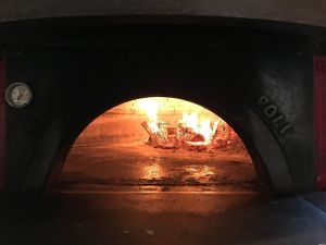 inside of oven at Pistarro in Frederick