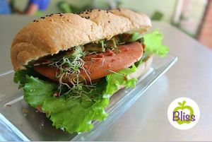 baguette at Bliss Tienda Vegana in Mazatlan