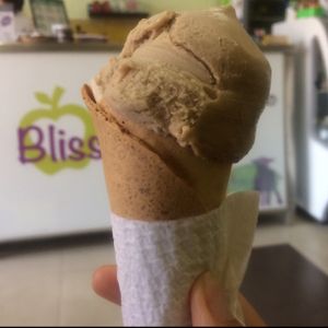 vegan coffee ice cream  at Bliss Tienda Vegana in Mazatlan