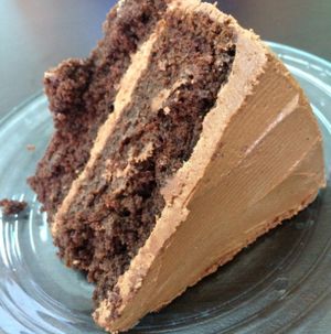 vegan chocolate cake! at Bliss Tienda Vegana in Mazatlan