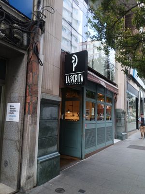 Outside at La Pepita Burger Bar in A Coruna