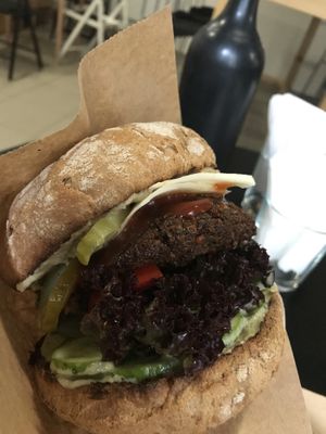 Beetroot Burger  at Vegano Hooligano in Ivano-frankivsk
