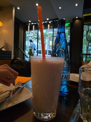 Strawberry Lassi at Namaste Indian Restaurant in Athens