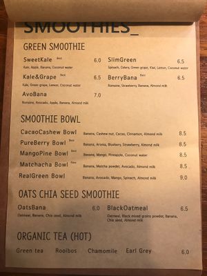 Menu at The Picker - 더 피커 in Seoul