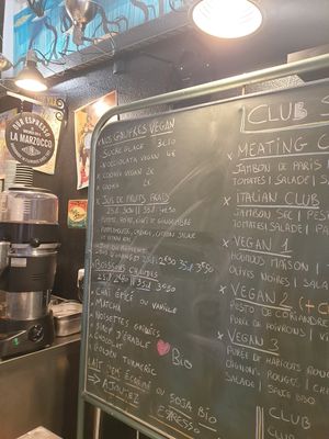 Menu at Joe's Corner in Toulouse