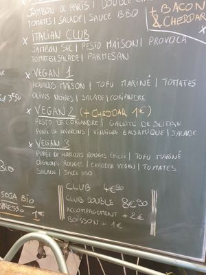 Sandwiches veganes at Joe's Corner in Toulouse