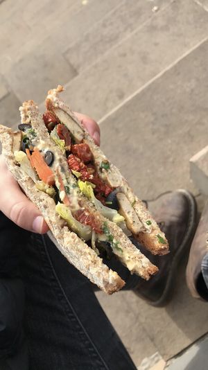 Double club sandwich  at Joe's Corner in Toulouse