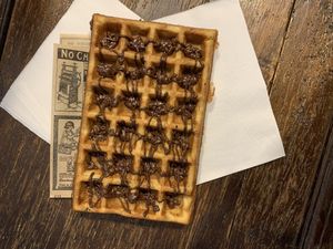 Vegan nocciolata waffle at Joe's Corner in Toulouse