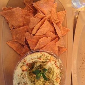 avocado hummus  at Chickpeas in Ottawa