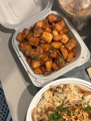 Spicy potatoes  at Chickpeas in Ottawa