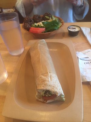 Go green avocado falafel, “original” falafel bowl at Chickpeas in Ottawa