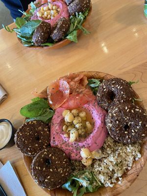 Beet Falafel Bowl  at Chickpeas in Ottawa