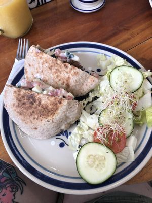 Falafel pita  at Cafe Del Professor Pitagoras in Merida