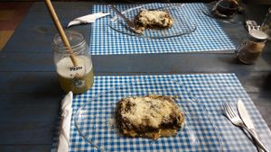 Super mean portions! at Cafe Del Professor Pitagoras in Merida