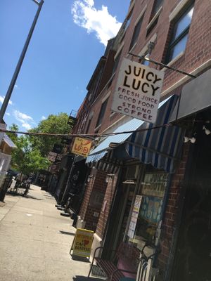 Outside of Juicy Lucy at Juicy Lucy Juice Bar in New York City