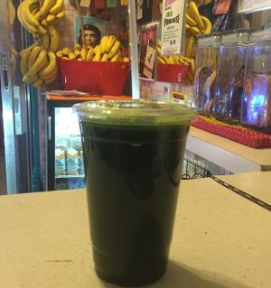 All green, all the time. at Juicy Lucy Juice Bar in New York City