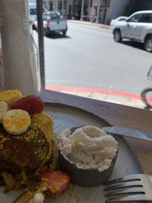 The flapjacks are delicious! at Scheckter's Raw in Cape Town