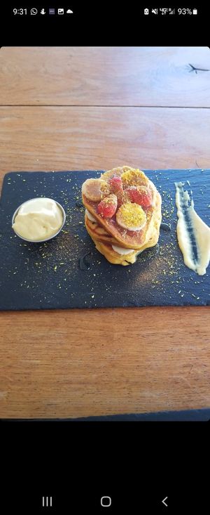 Pancakes 🙌🏿 #Veganuary at Scheckter's Raw in Cape Town
