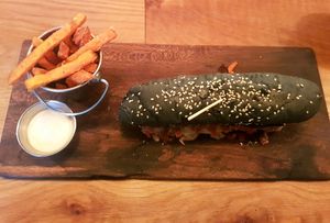 Trump dog at Scheckter's Raw in Cape Town