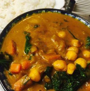 Warming curry  at Vegan Express in South West London