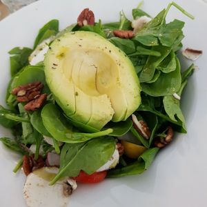 Mushroom salad at Vegan Express in South West London