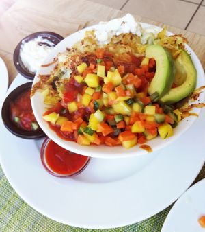 Devine nachos at Vegan Express in South West London