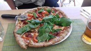 Rosso pizza at Vegan Express in South West London