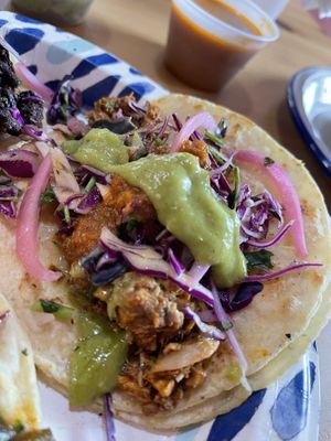 Jackfruit Asada taco  at Tlaolli in Indianapolis