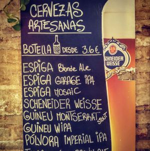 Craft beer at Sofrito Bar in Barcelona